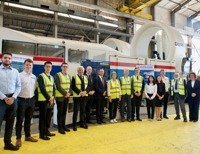 UK Ambassador to Japan Visits Griffon Marine to Learn About Pioneering Wyvern-J Hovercraft Programme